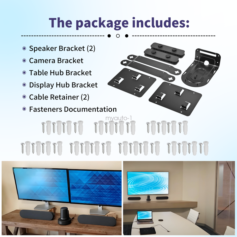 939-001644 Mounting Bracket For Logitech,Speaker, Camera, Table Hub, Display Hub