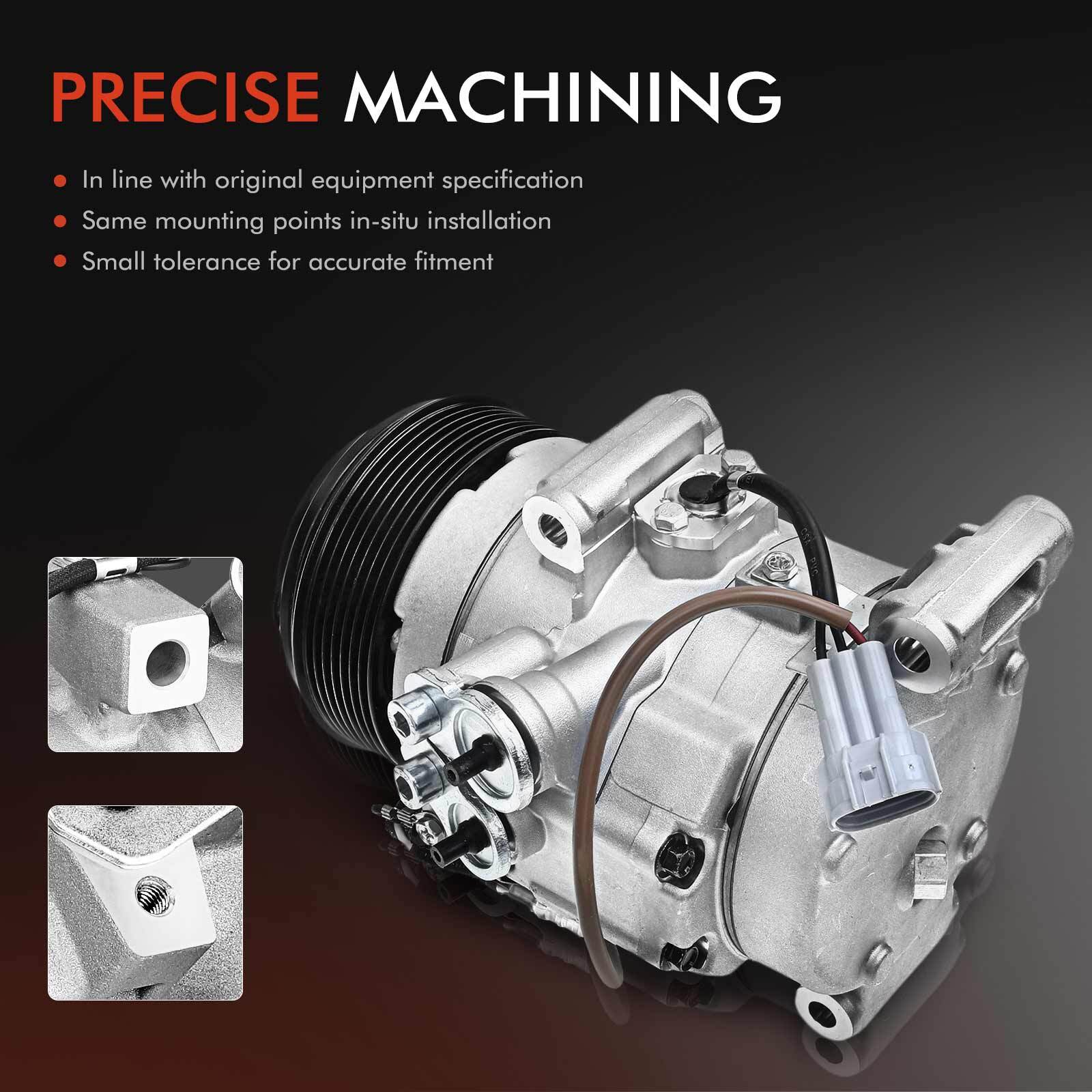 A/C Compressor with Clutch & Pulley for Toyota Tacoma 2016 2017-2023 2.7L 3.5L