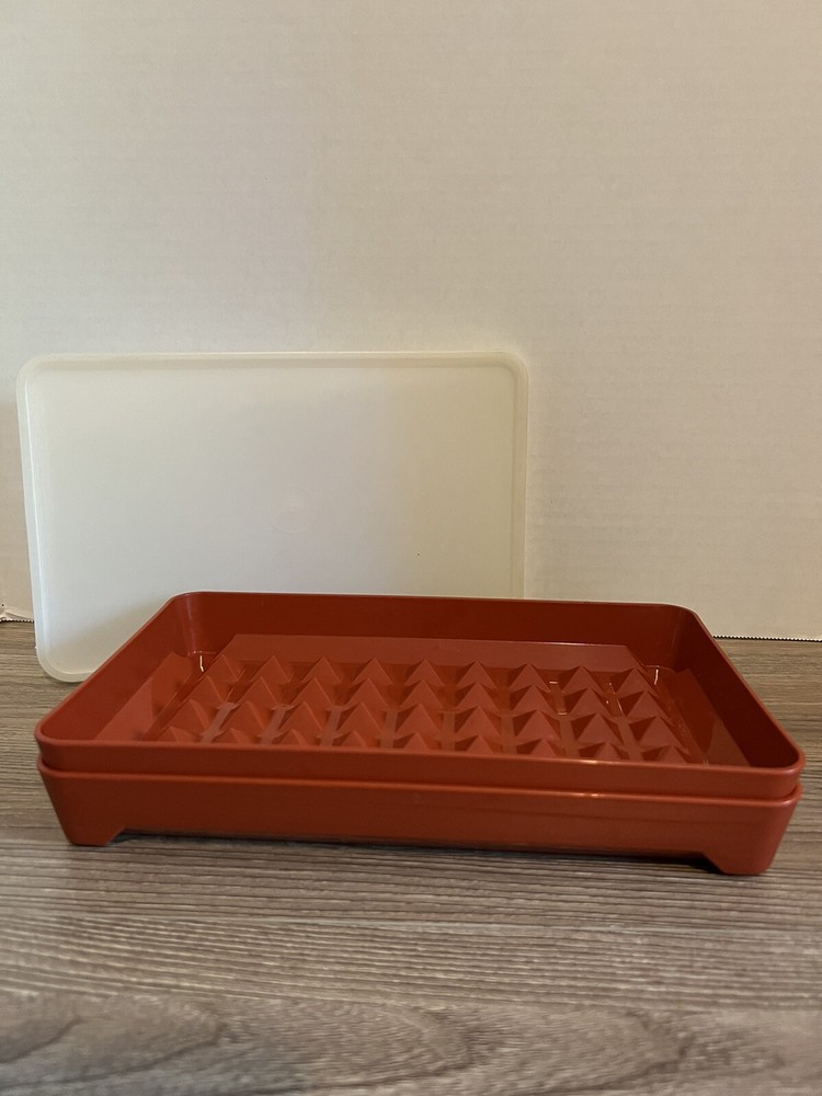 Tupperware container #1292-2 bacon,hotdog,coldcut etc. vintage