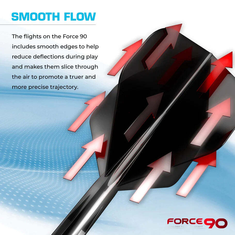 Mission Force 90 Molded Flight & Shaft System Gradient Red Standard No2 Tweenie