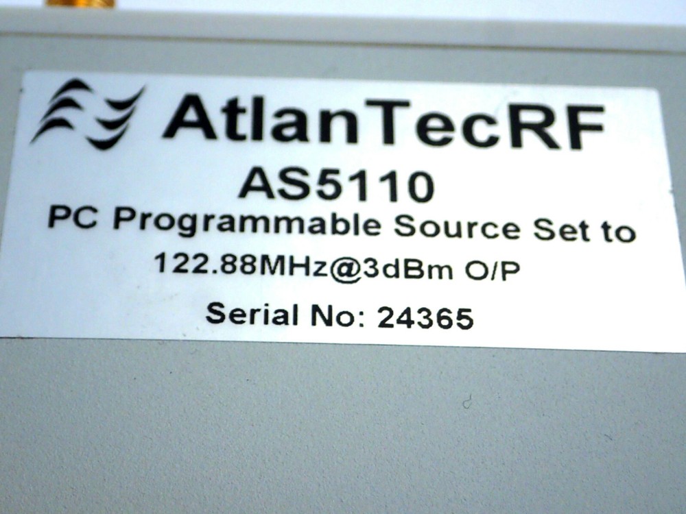 AtlanTecRF AS5110 PC PROGRAMMABLE SOURCE 122.88MHz at 3dBm O/P