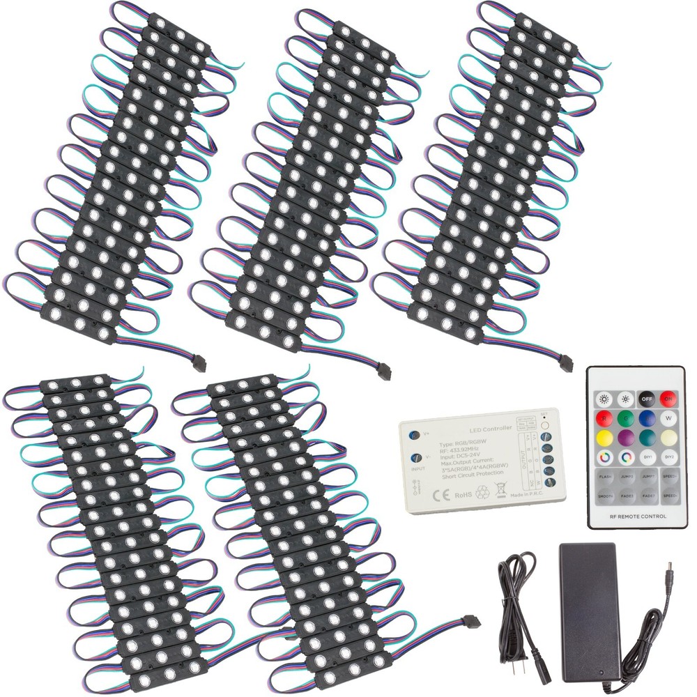 LEDUPDATES 60ft STOREFRONT MULTI COLOR RGB LED LIGHT UL Power & WIRELESS REMOTE