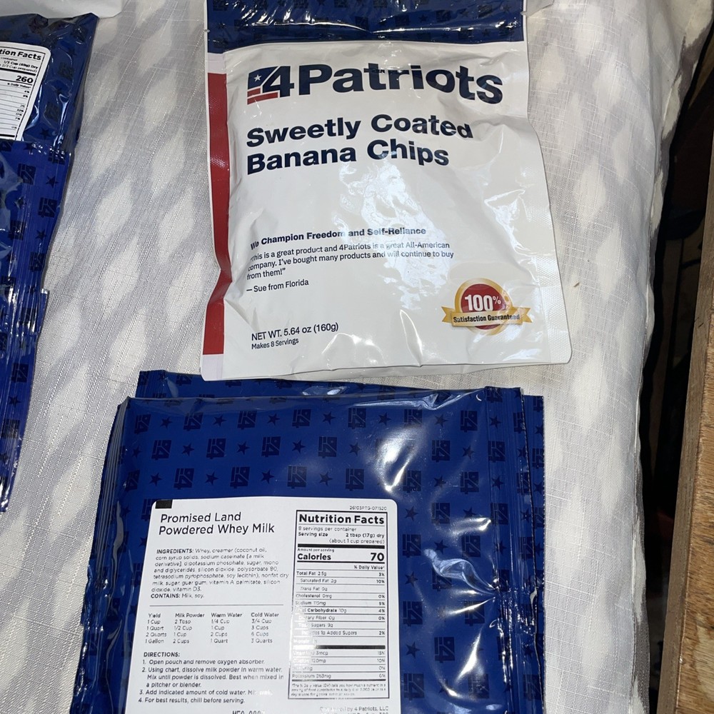 4 Patriots Survival Food 7 Packets