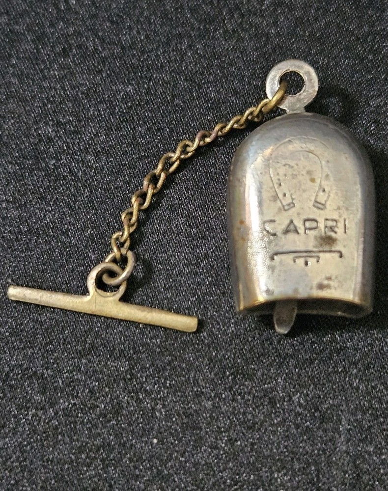 Vintage WWII Era Lucky Horse Shoe Capri Bell