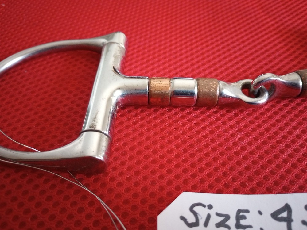 Korsteel 4 3/4" In D Ring Copper Rollers Horse Bit