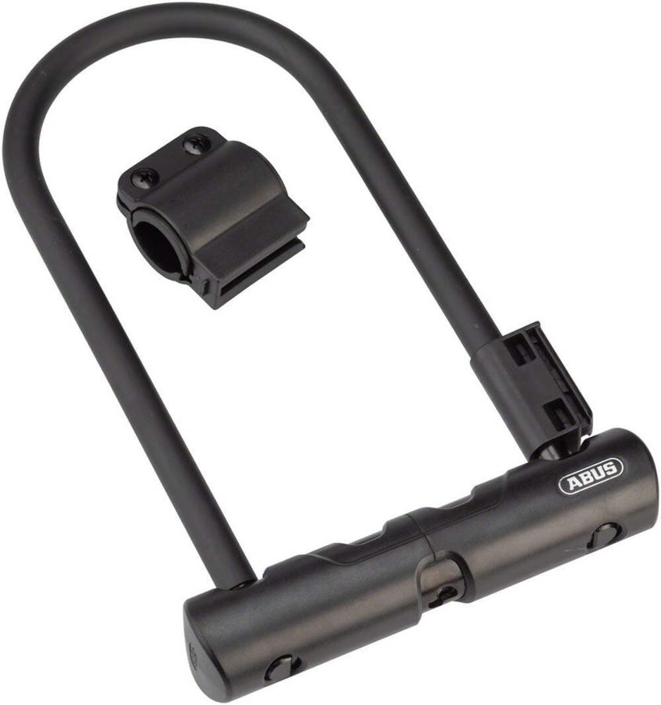 Abus Ultra 410 U-Lock - 3.9 x 9" Keyed Black Includes bracket