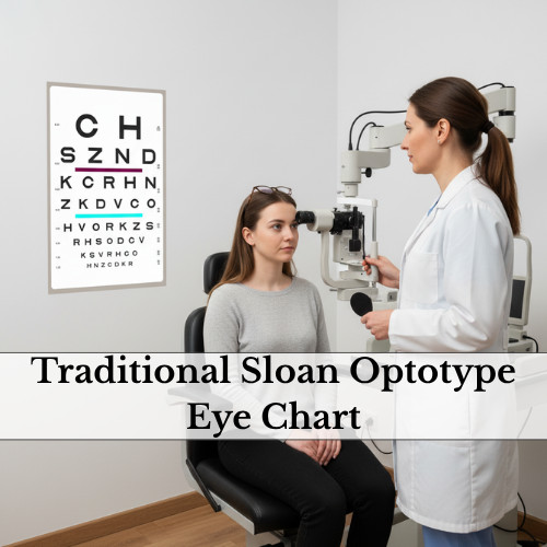 Traditional Sloan Optotype Eye Chart