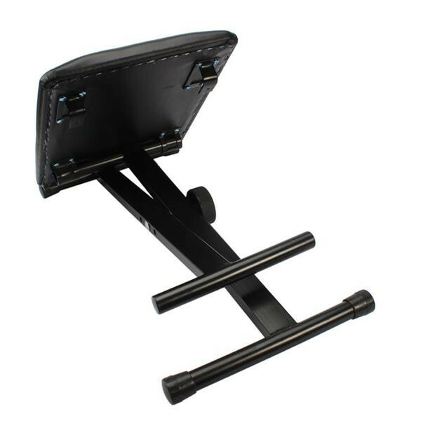 New Glarry Adjustable Folding Piano Bench Stool Seat Black