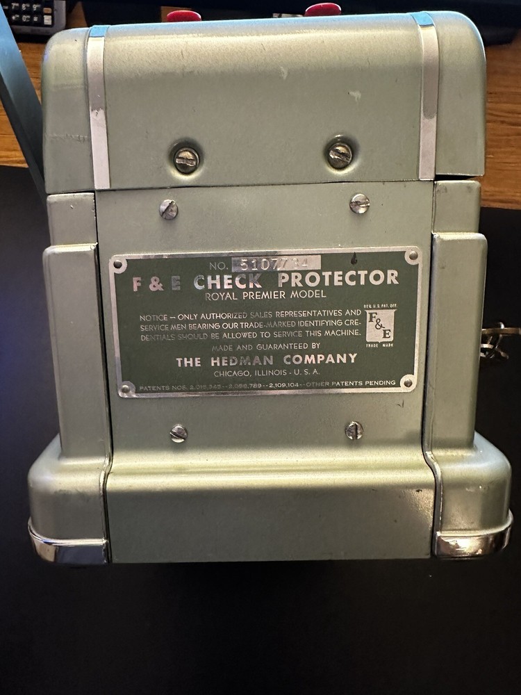 Vintage F & E Check Protector In Great Condition Works