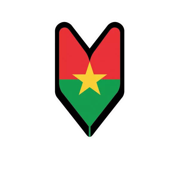 Burkinabe Driver Badge Sticker Decal