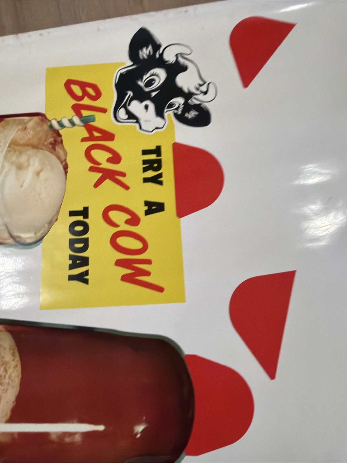 Vintage Elsie the Cow Borden Dairy Advertising Poster Sign 1957 #181