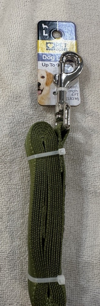 Pet Zone Solid Large Sized Dog Leash 6ft Green