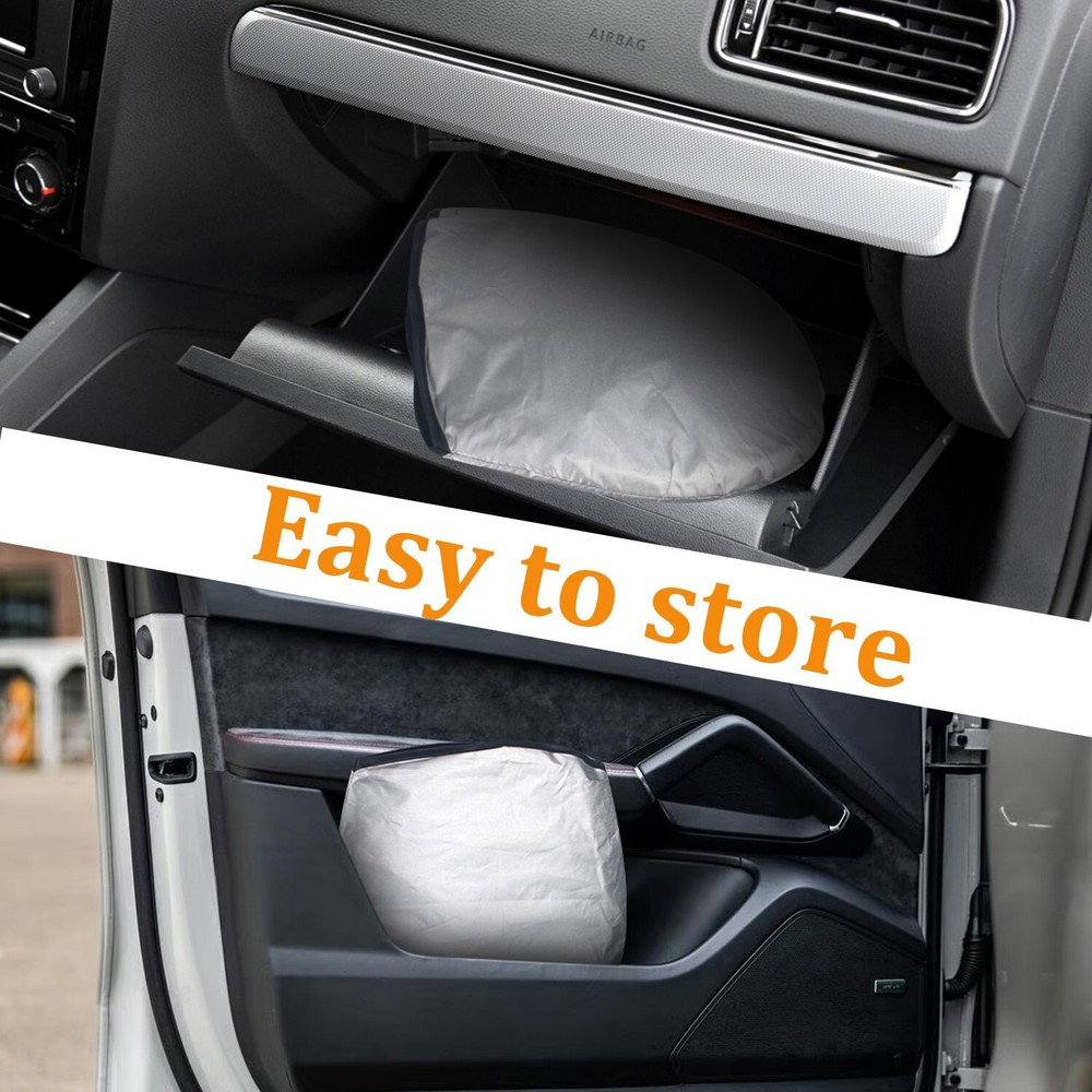 63*34'' Car Windshield Sunshade For Dodge Charger-Keeps Interior Cool& Foldable