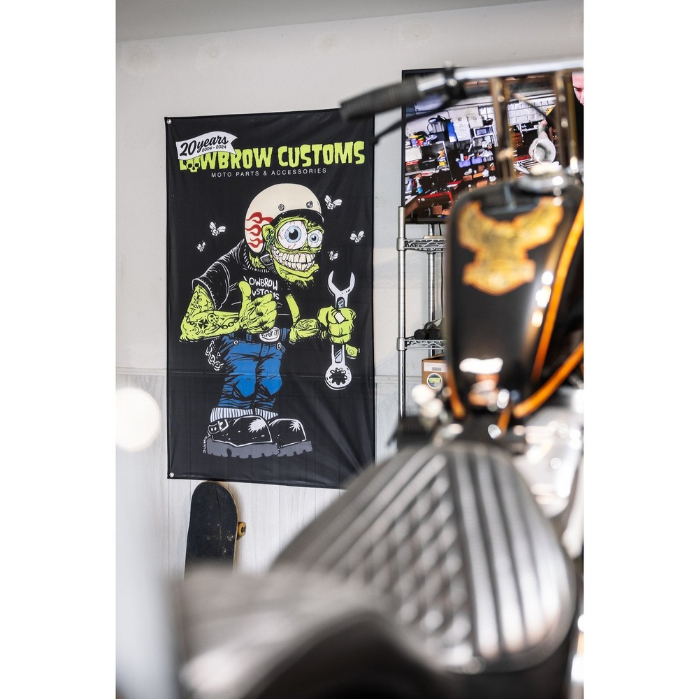 Lowbrow Customs Weirdo 20th Anniversary Flag