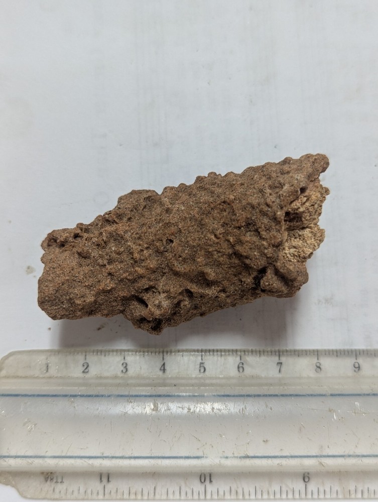 Thick Large Natural Fulgurite Crystal, Fossilized Lightning Sand