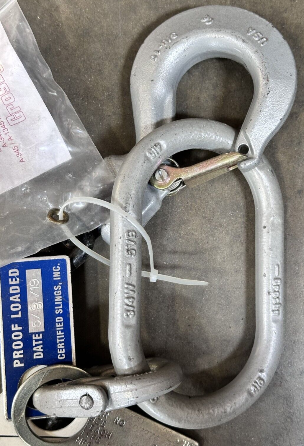 Certified Sling 129280 3/8” x 6’ type SOS g100 chain sling