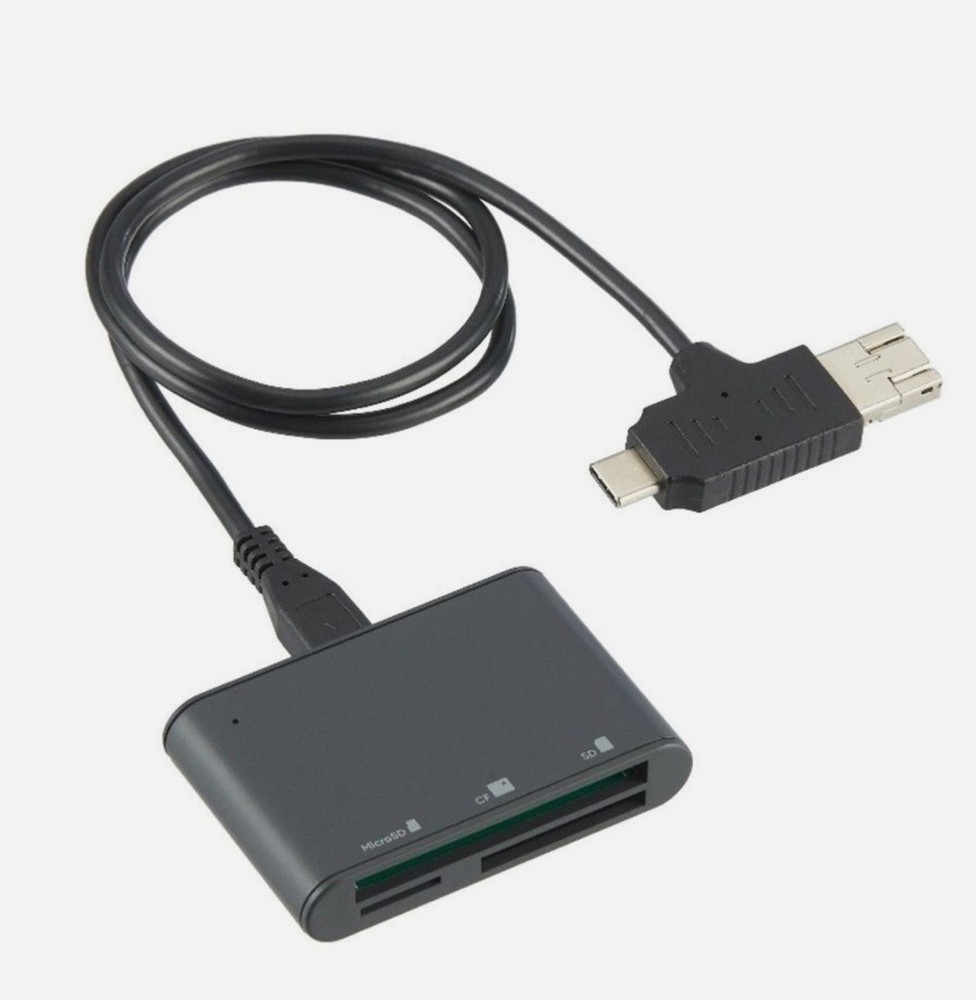 ONN SD, microSD and CompactFlash Card Reader