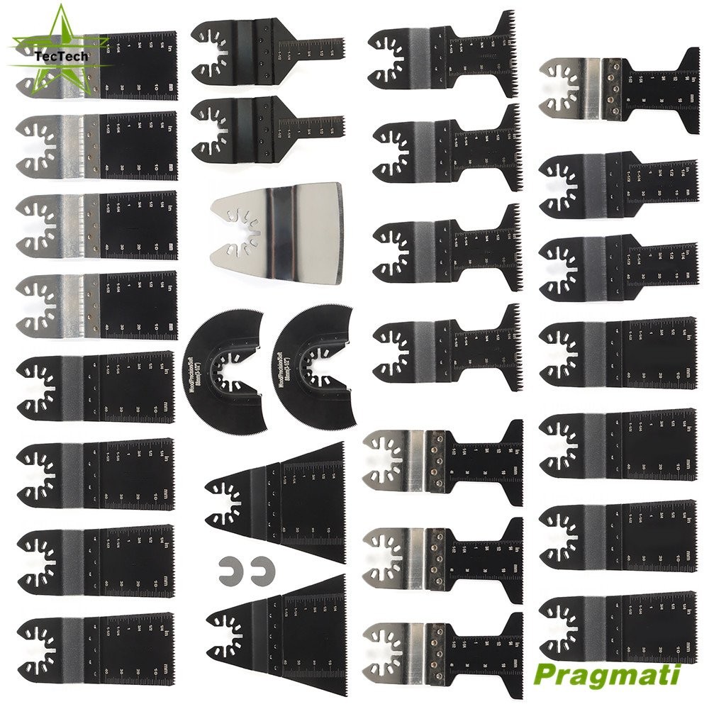 UNIVERSAL QUICK RELEASE MULTITOOL OSCILLATING SAW BLADES ACCESSORIES KIT 31 PCS
