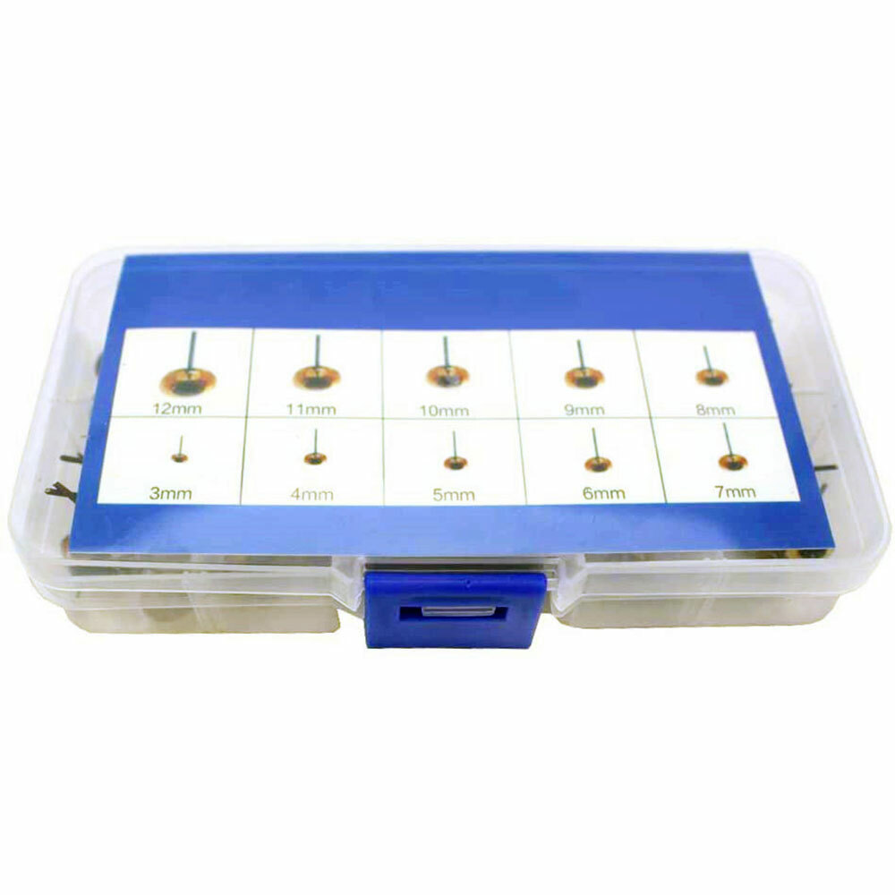 100Pack Amber Glass Eyes Kits For Needle Felting Bears Dolls Decoys Sewing NEW