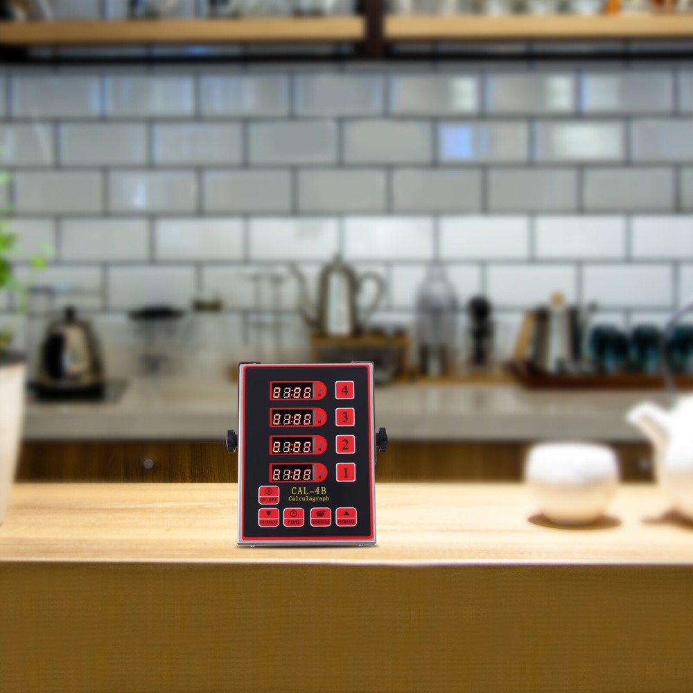 Commercial Kitchen 4-Channel Digital Timer Deep Fryer Timer Food Cooking Timer