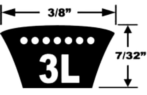 DUNLOP V Belt 3L360 Industrial Grade 3/8" x 36" FHP HVAC Lawn Mower Auto