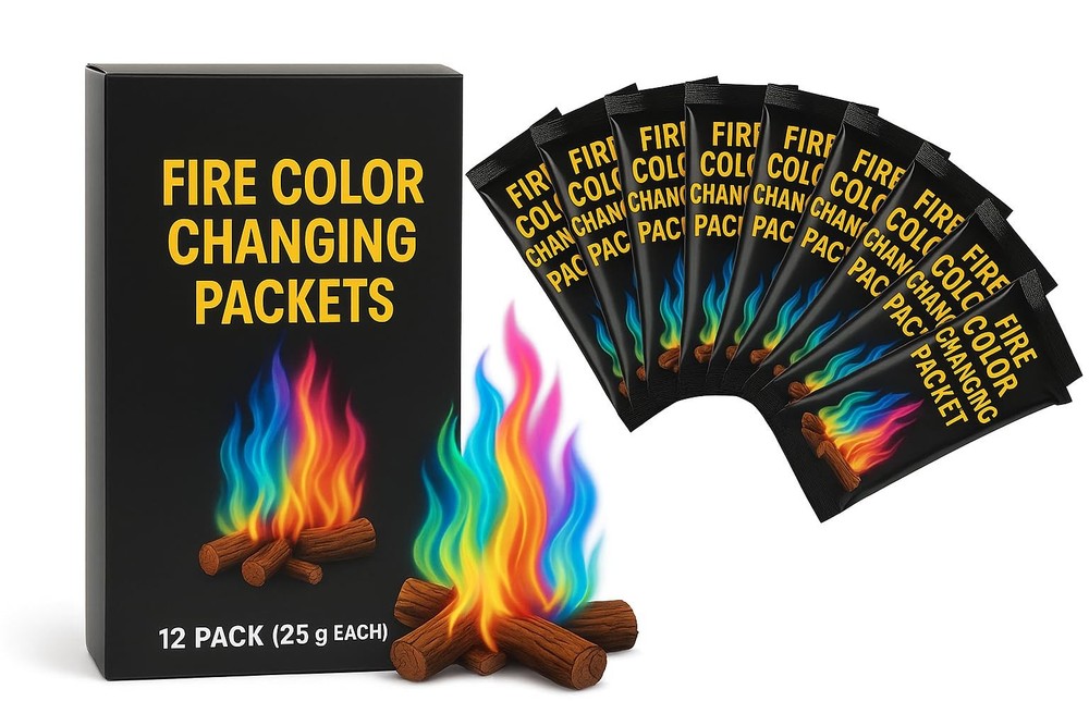 Magic Campfire Fire Color Changing Packets â€“ 12 Pack (25G Each) â€“ Rainbow...