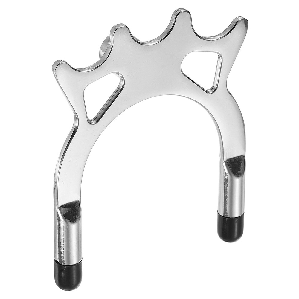 Billiards bridge head, high fork metal billiard accessories, silver tone