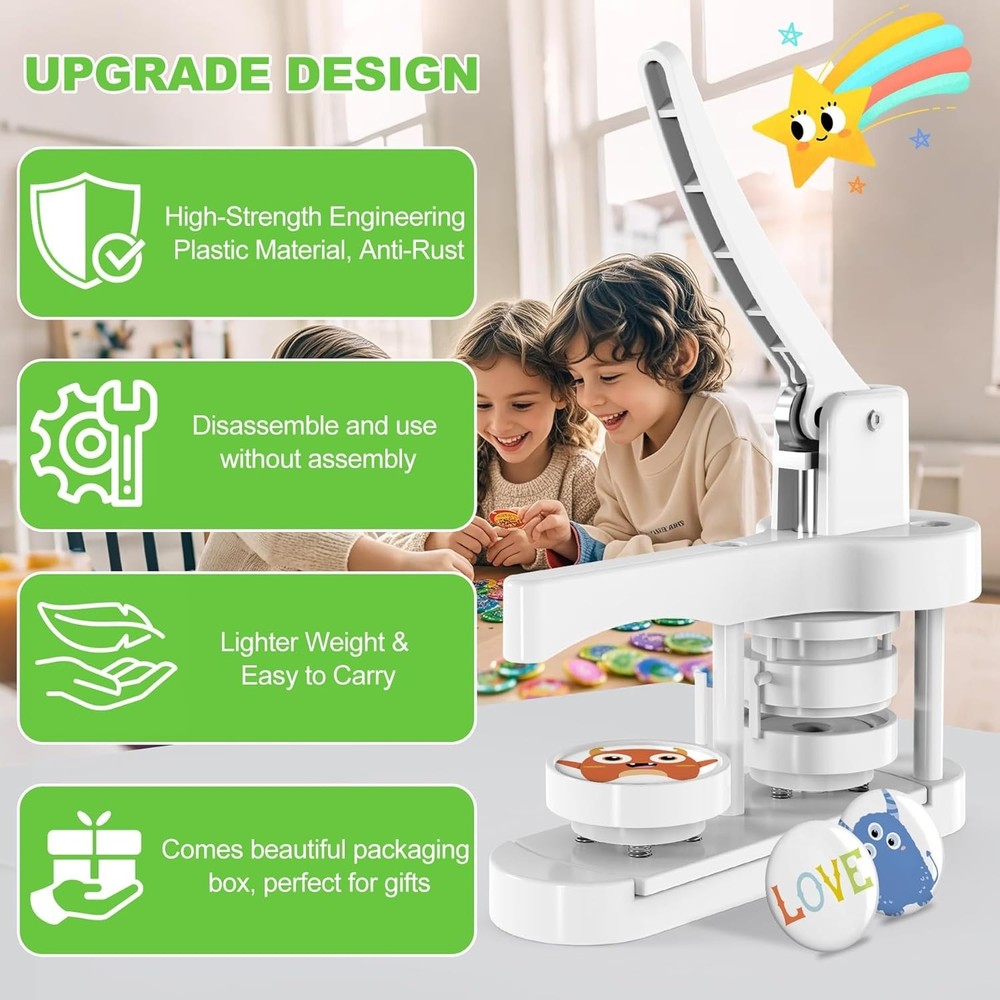 Creative Pin Maker Machine for Personalized Buttons