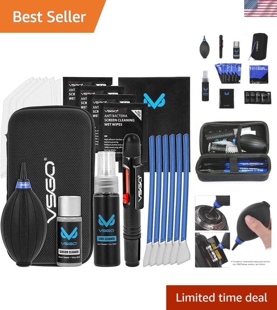 All-in-One Camera Cleaning Kit for APS-C Sensor Cameras 16mm Compatible with ...
