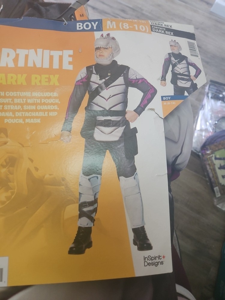 Fortnite Dark Rex Costume Medium 8-10
