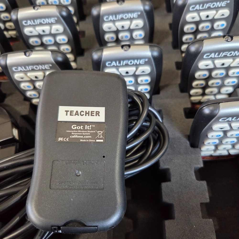 Califone Got It! Interactive Wireless Student Response System 14 Pcs -FOR PARTS