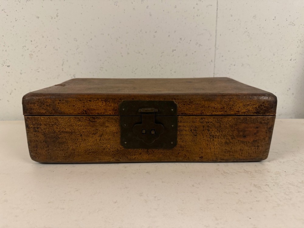 Vintage Possibly Antique Chinese Wood Rectangular Box