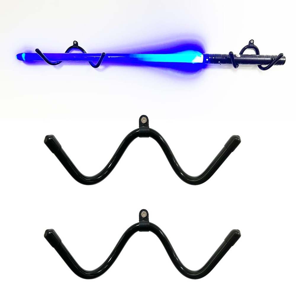 Pmsanzay Horizontal Light saber Wall Mount Rack Holder Black
