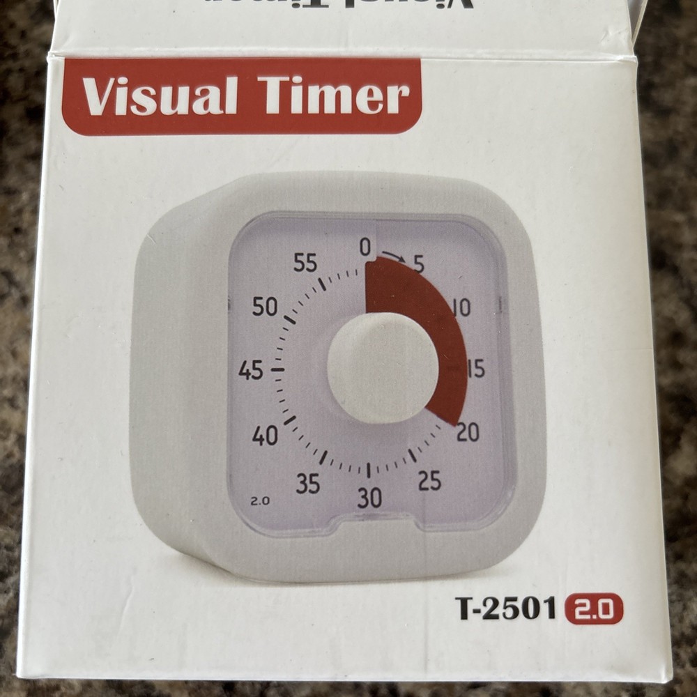 VISUAL TIMER 60 Minute Kids Desk Countdown Clock RED Display  Homeschool Teacher