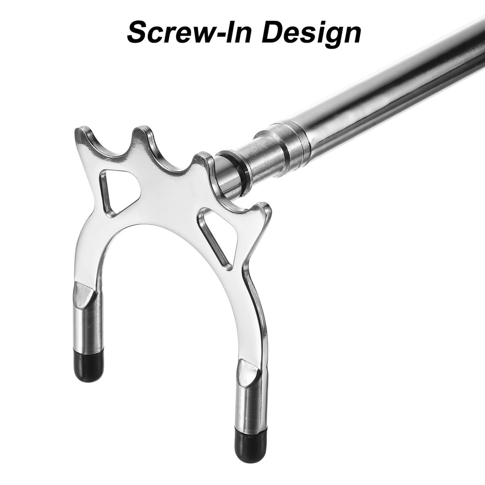 Billiards bridge head, high fork metal billiard accessories, silver tone