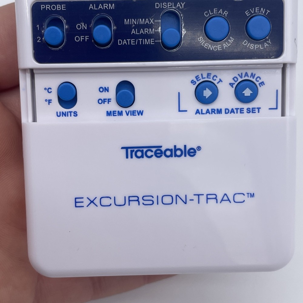 Traceable Excursion-Trac Data Logging Thermometer Only No Probes