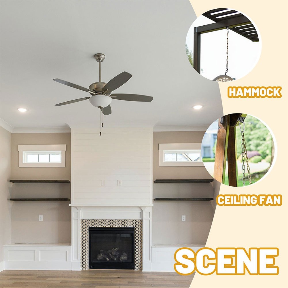 4 Pcs Small Ceiling Hooks Hammock Hanging Kit Marine Application