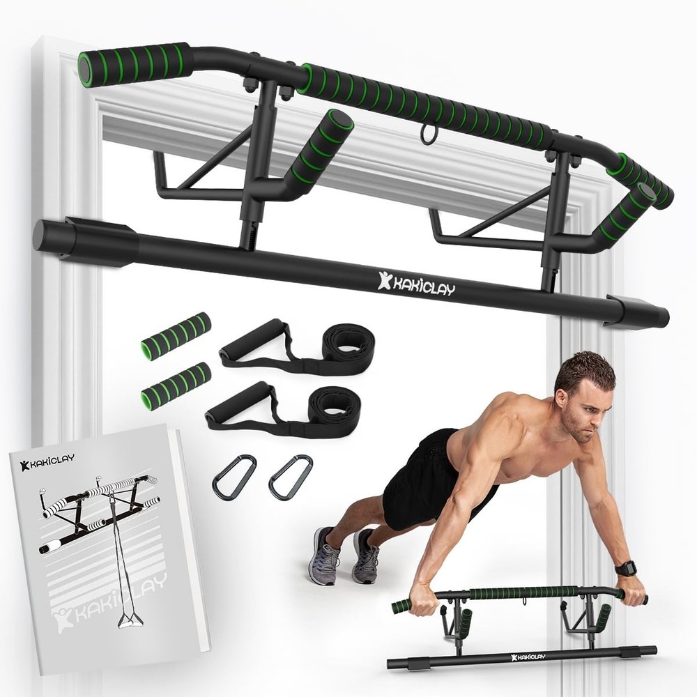 KAKICLAY New Upgrade Pull Up Bar for Doorway - Foldable Design & Space-Saving...