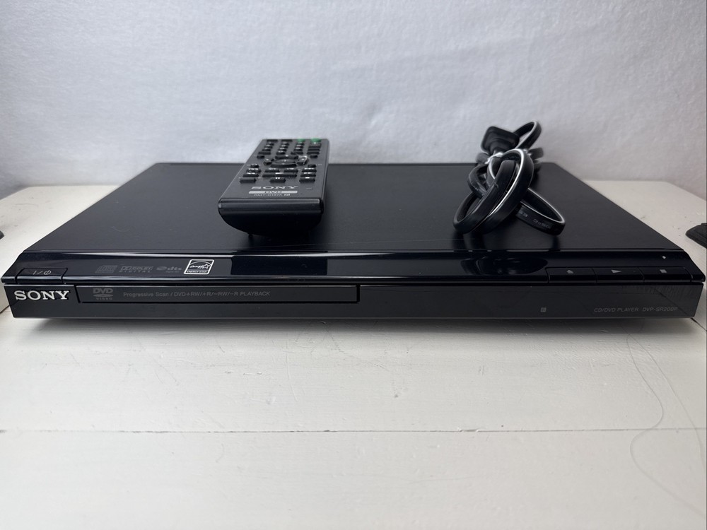 Sony DVP-SR200P CD/DVD Player w/ Remote- Cleaned, Tested, Working