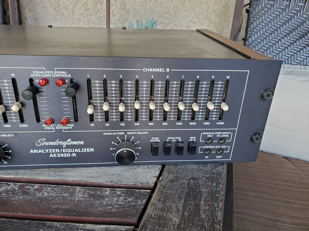 Soundcraftsmen Model AE2420-R Equalizer Fully Funcational Cleaned Serviced Nice