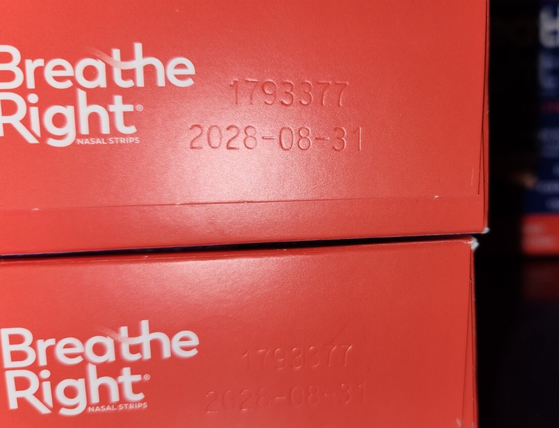 EXP 2028+! (132ct) 3 Boxes X 44ct Breathe Right Extra Strength TAN Nasal Strips