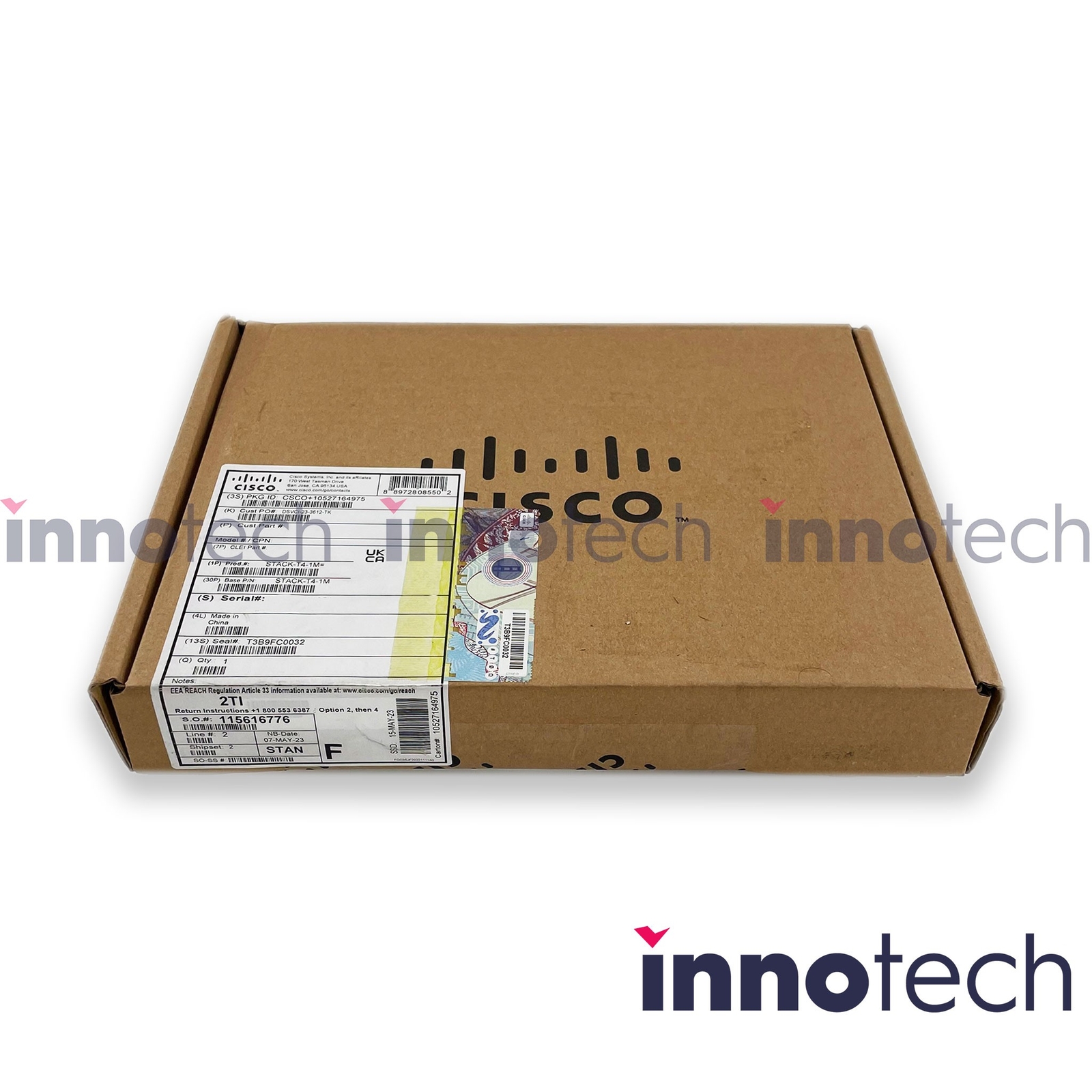 Cisco STACK-T4-1M Stacking Cable New Sealed