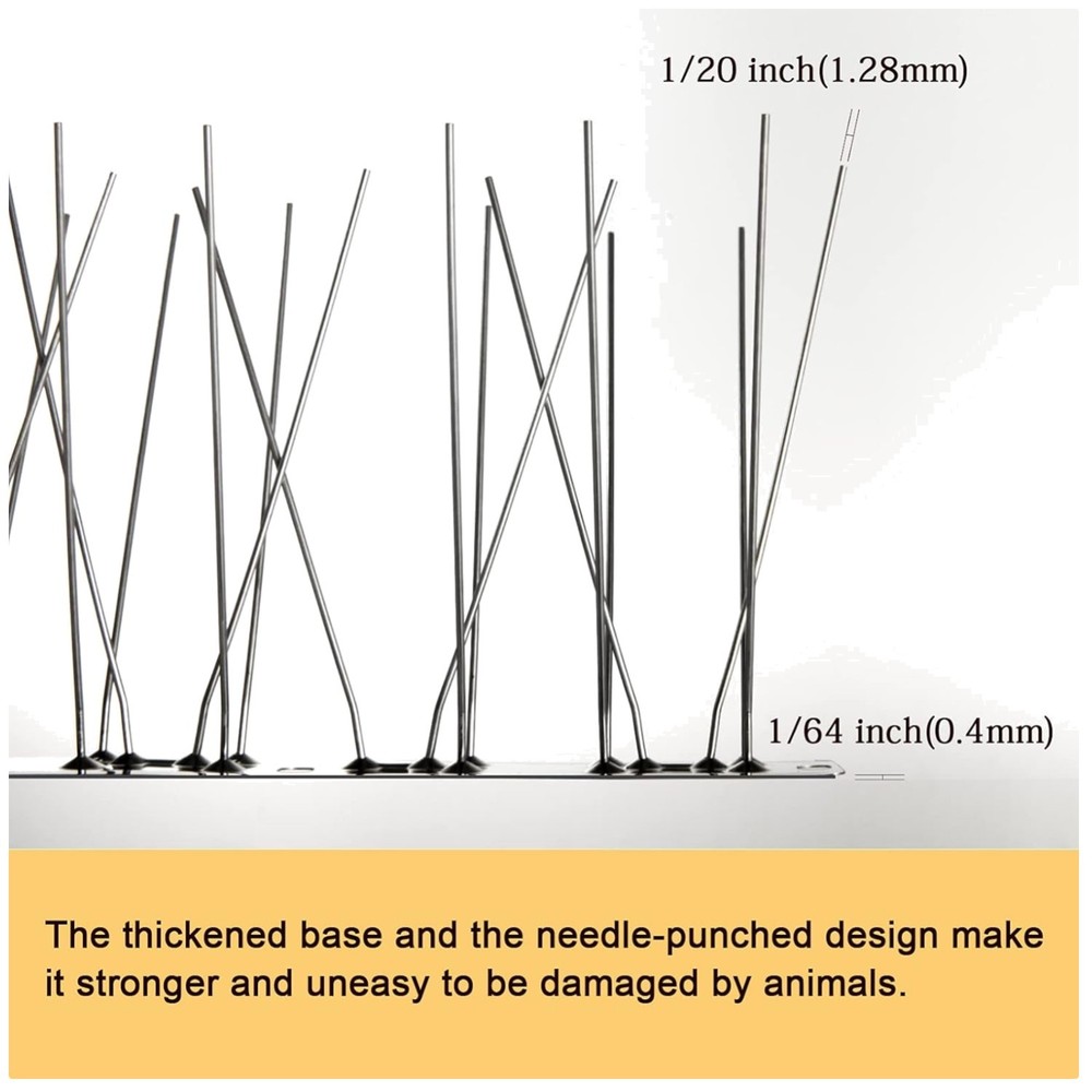 Weatherproof Bird Spikes for Small Bird Prevention