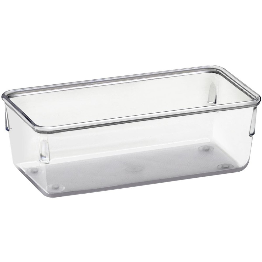 4 PCS Modular Drawer Organizer Tray Box Clear Crystal Plastic Storage Bins