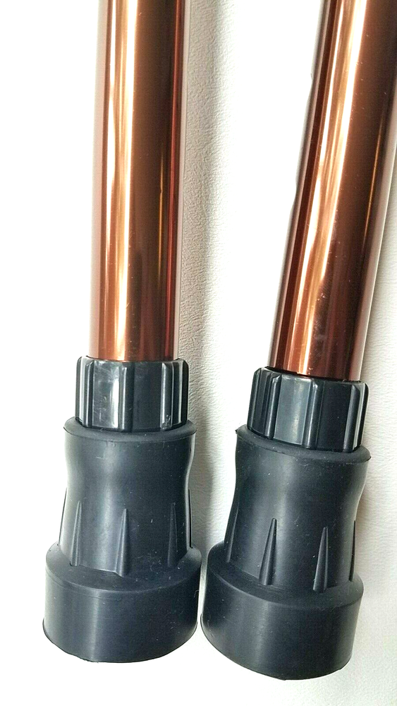 Forearm Crutches Bronze Size M (Pair) Walking Lightweight Adjustable Small Cuff