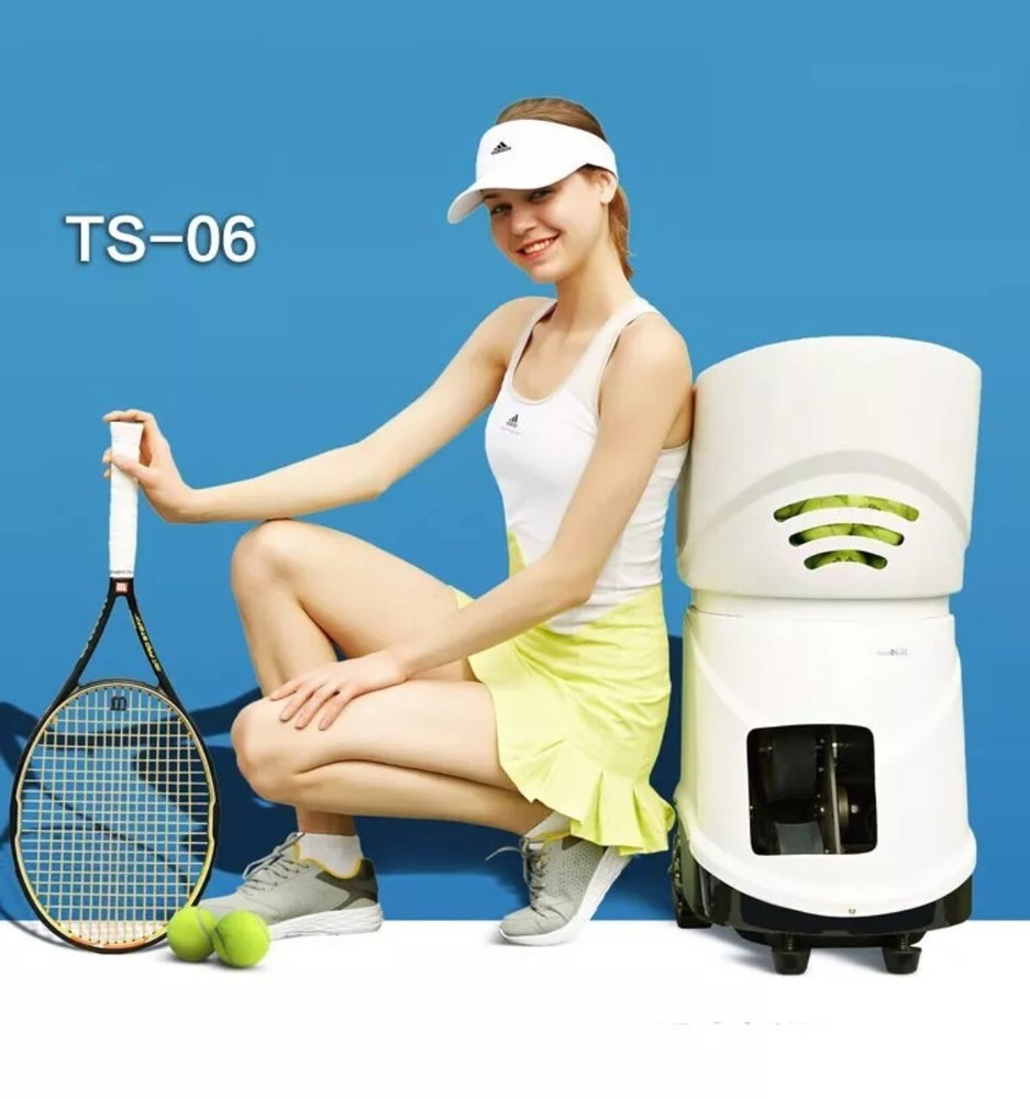 Tennis Automatic Serve Machine Portable Tenni Training Machine APP Control Count