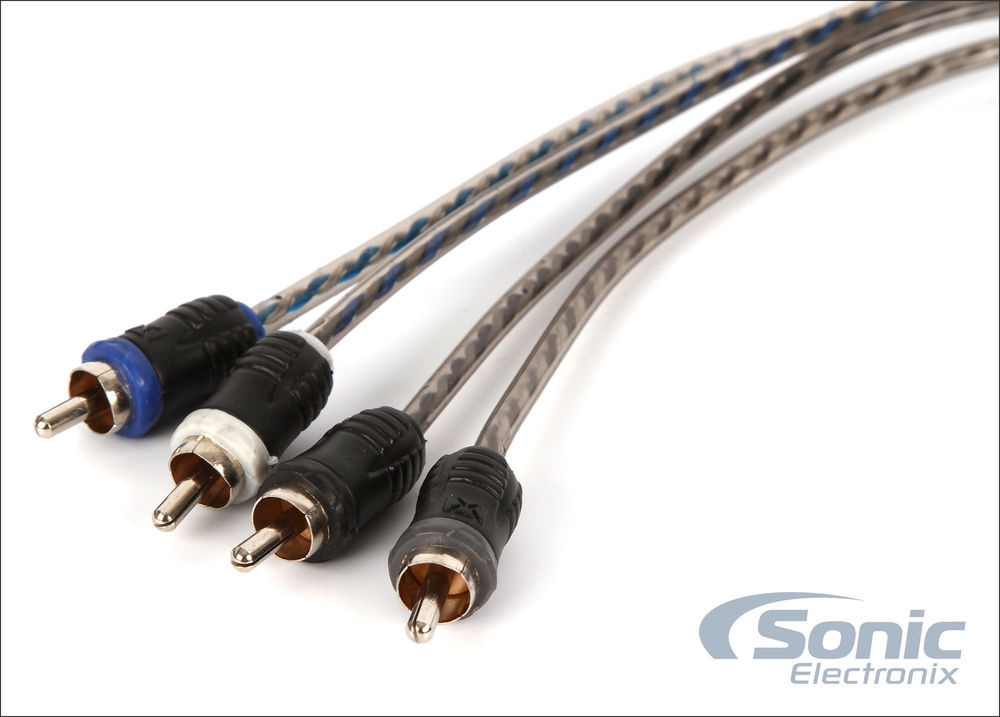 NVX XKIT44 4-Ch 4 Gauge Car Amplifier Install Pure Copper Amp Kit w/ RCA Cable