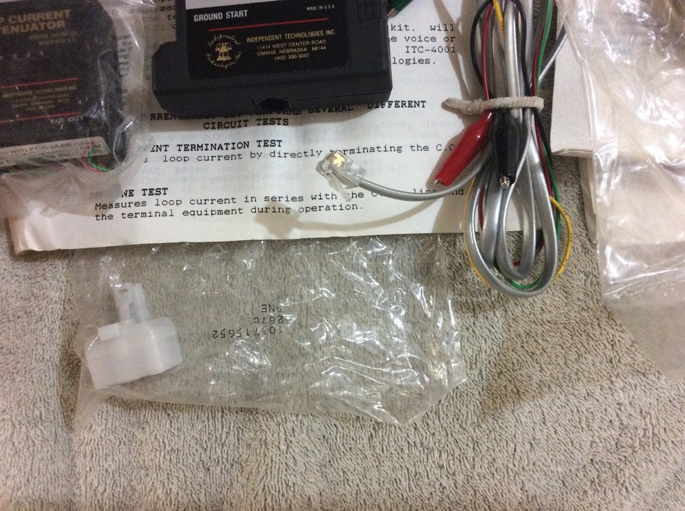 Independent Technologies Telco 3004 loop tester 4001 loop current attenuators