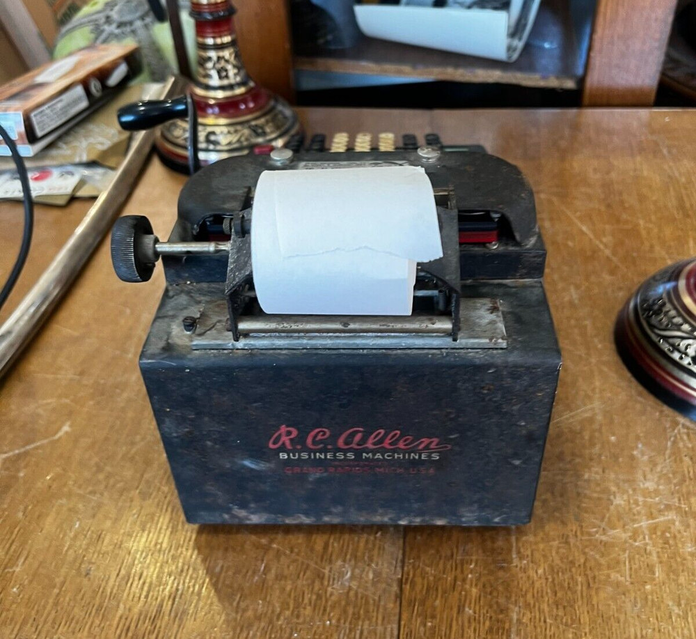 Vintage R. C. Allen Business Machines Model Model 75 Adding Machine