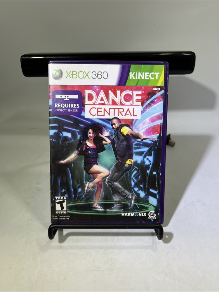 Microsoft Xbox 360 Kinect Sensor Bar W/6 Games Tested Bundle Lot #ML3